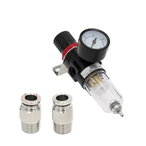 AFR2000-PC 1/4 Pneumatic Filter AFR2000 Air Compressor Filter Moisture Separator Pressure Regulator Oil-Water Separator Device(AFR2000-PC,12MM) in Saudi Arabia