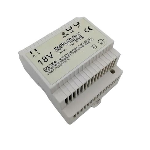 DR-60-18 Din Rail Type Switching Power Supply 60W 18VDC 3A Output for Led Light Din Rail Power Supply 18VDC in Saudi Arabia