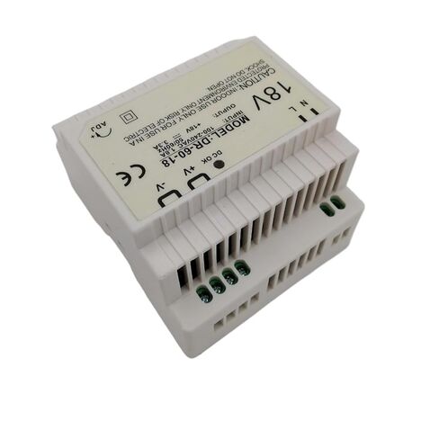 DR-60-18 Din Rail Type Switching Power Supply 60W 18VDC 3A Output for Led Light Din Rail Power Supply 18VDC in Saudi Arabia