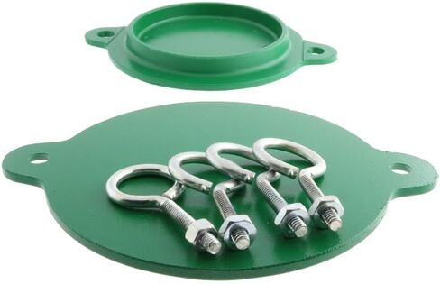 Fire Department Connection (FDC), Breakable Caps, 3", Aluminum, Green, Set of 2 in Saudi Arabia