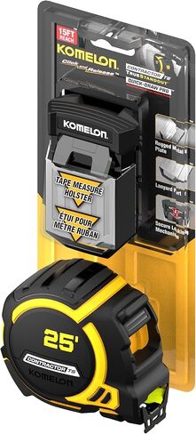 Komelon 25' Wideblade Tape Measure with Universal Belt Holster in Saudi Arabia
