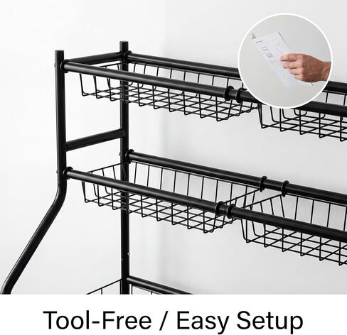 Garvee Ball Storage Cart, Sports Equipment Garage Organizer with Wheels for Sports Gear and Toys, Rolling Indoor/Outdoor Storage Cart in Saudi Arabia
