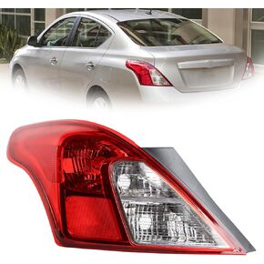 LH USA Halogen Type Tail Light With Bulb Harness Assembly Compatible With 2012-2019 Nissan Versa Tail Lamp Outer Rear Light Left Driver Side Replacement NI2800194 265553AN0A in Saudi Arabia