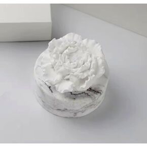 Zenstone White Ceramic Peony Aroma Diffuser – Elegant Home Décor Flower Design, Add Essential Oils for Natural Fragrance, No Flame or Electricity (White) in Saudi Arabia