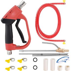 Pressure Washer Sand Blaster Kit with Gun, 5000 PSI Wet Abrasive Blasting Gun with 4 Ceramic Nozzles and 1/4" Quick Connector for Rust & Paint Removal in Kuwait