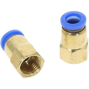 PCF "OD خرطوم أنبوب 4 مللي متر-12 مللي متر موصل هوائي 1/8 ''1/4'' 3/8 ''1/2''BSPT أنثى موضوع دفع في تركيب أنابيب الهواء المشتركة (4 مللي متر OD خرطوم ، 1/8") in Kuwait