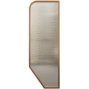 Privacy Urinal Screen Partition - 3-Piece 40x120cm Tempered Glass Panel with Stainless Steel Frame, Wall-Mounted Bathroom Divider for Enhanced Privacy (Black) in Kuwait
