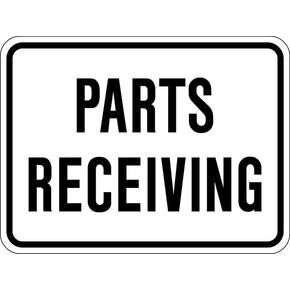 Receiving Parts Property Metal Sign for Home, Business, or Public Use – 12x16 Inch in Saudi Arabia