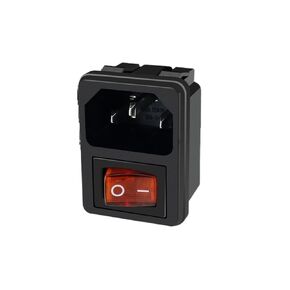 Red Light 15A AC Power Socket high Current Socket Cabinet Power Power Socket Card Installation(6A Switch with Light 3 pin) in Saudi Arabia
