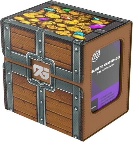 (صندوق الكنز) أكثر من 100 بطاقة فنية مخصصة TCG/MTG Commander Deck Box مع مساحة تخزين in Kuwait