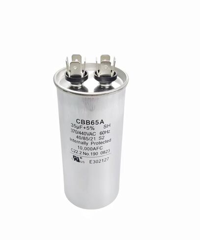35 فائق التوهج 35MFD 50/60 هرتز 370VAC 440VAC CBB65 CBB65B مكثفات تشغيل مستديرة لتشغيل محرك التيار المتردد، تشغيل محرك التيار المتردد، تشغيل المروحة، مكثفات تكييف الهواء للتبريد أو المضخة الحرارية. in Kuwait