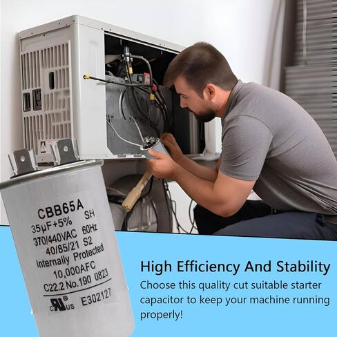 35 فائق التوهج 35MFD 50/60 هرتز 370VAC 440VAC CBB65 CBB65B مكثفات تشغيل مستديرة لتشغيل محرك التيار المتردد، تشغيل محرك التيار المتردد، تشغيل المروحة، مكثفات تكييف الهواء للتبريد أو المضخة الحرارية. in Kuwait