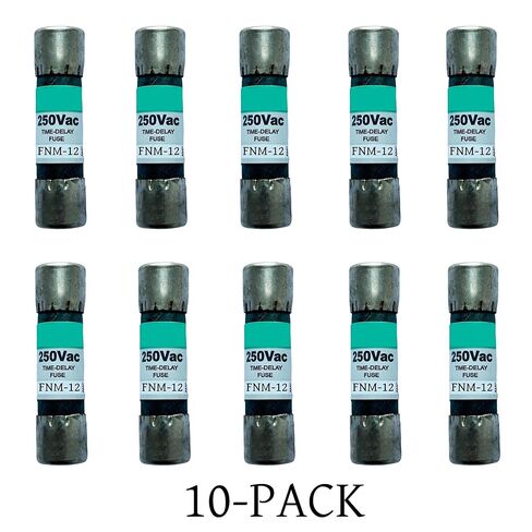 10-حزمة جديدة FNM-12 FNM-12A FNM 12A 250Vac صمامات تأخير الوقت، FNM-12A صمامات خرطوشة رفض الفئة CC الحالية in Kuwait