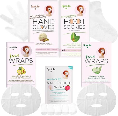 SpaLife Pink Hand, Foot, Nail, & Face 10 Piece Spa Set in Saudi Arabia