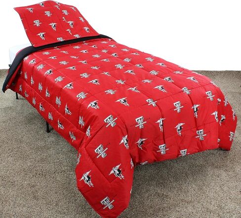 College Covers Texas Tech Red Raiders Reversible Comforter Set - King in Saudi Arabia