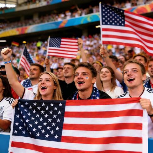 مجموعة مشجعي كرة القدم لكأس العالم 2026 مكونة من 6 قطع، سلع كأس العالم لملحقات المشجعين، العلم، ملصقات الوشم المؤقتة، ملصق السوار والجدول الزمني، مجموعة بسيطة لمشجعي كرة القدم لمشاهدة المباريات (الولايات المتحدة) in Kuwait