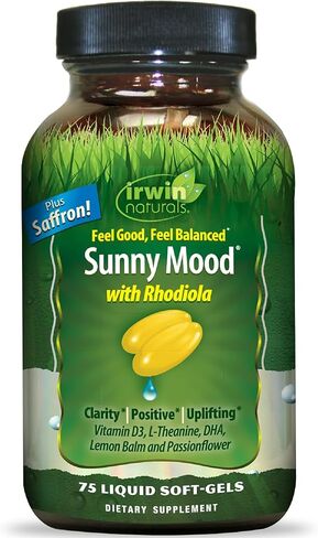 Irwin Naturals Sunny Mood - 75 Liquid Soft-Gels in Saudi Arabia