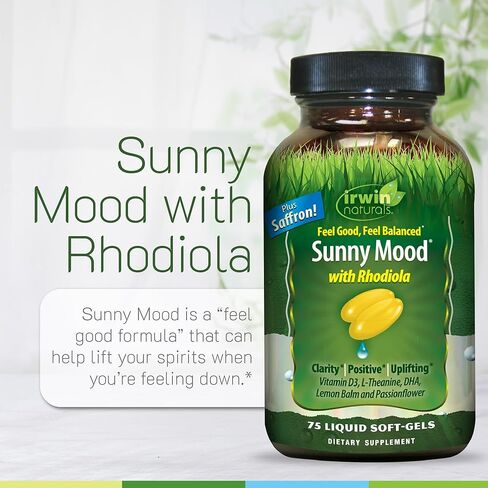 Irwin Naturals Sunny Mood - 75 Liquid Soft-Gels in Saudi Arabia