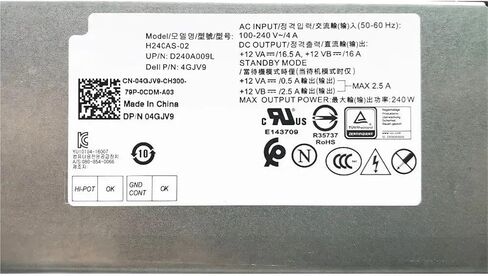 مصدر طاقة لـ 3050 5050 7050 SFF 240W 6 + 4 pin سطح المكتب L240AM-02 B240AM-02 H240AS-02 4GJV9 04GJV9 in Kuwait
