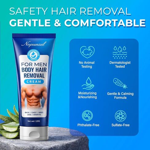 Nopunzel Hair Removal Cream, Hair Removal For Women And Men, Hair Removal Cream For Pubic Hair, Unwanted Hair in Underarms, Private Parts, Bikini Area, Painless Hair Remover, Skin Friendly & Fast & Effective, Women Hair Remover, 120g in Saudi Arabia