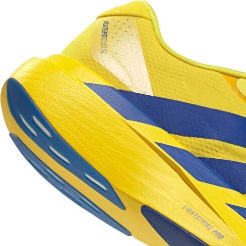 حذاء Adizero EVO SL للسيدات من adidas مصنوع من نسيج أصفر اللون باللون الأزرق الملكي/الحديد. 8.5 الولايات المتحدة in Saudi Arabia