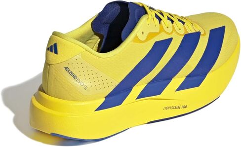 حذاء Adizero EVO SL للسيدات من adidas مصنوع من نسيج أصفر اللون باللون الأزرق الملكي/الحديد. 8.5 الولايات المتحدة in Saudi Arabia