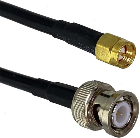 RG58 Male Plug and Female Jack Crimp Connector Cable Wire Terminals 4 Inches ~ 10 Feet(RG58 BNC M to SMA M,15CM) in Saudi Arabia