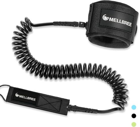 Mellbree Surfboard Leash, Premium SUP Leash Double-Side Rotatable Wirst Strap Leg Rope Flexible for Paddleboard Longboard Shortboard Stand-up Paddleboards in Saudi Arabia