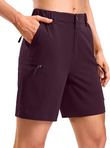 Pudolla Women's 7"/9" Hiking Cargo Shorts with Pockets Quick Dry Lightweight Summer Shorts for Women Golf Casual in Saudi Arabia