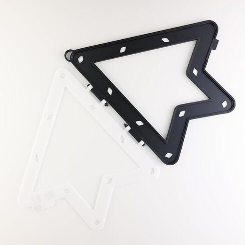 Magic Rack Carrying Case Hard Template Sheet Holder/Carrier 9/10 Ball (White) in Saudi Arabia