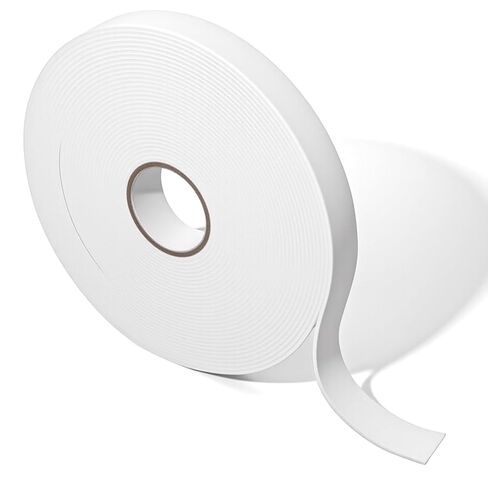 33FT×0.78In Double Sided Foam Tape, Double Sided Tape for Walls, Strong Adhesive Strips for Wall Art, Office Decor, Posters or Picture Hanging, Packaging, Bonding (White) in Saudi Arabia