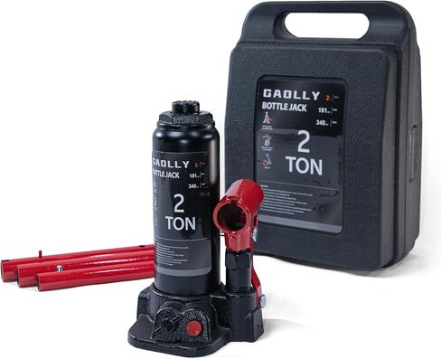 2 Ton (4,400 LBs) Hydraulic Car Bottle Jack for Auto Repair and House Lift, with Case, Black in Kuwait