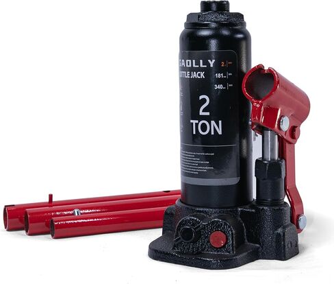 2 Ton (4,400 LBs) Hydraulic Car Bottle Jack for Auto Repair and House Lift, with Case, Black in Kuwait