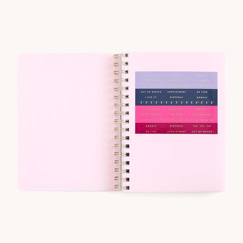 Simplified 12-Month Spiral Softcover Weekly Planner — Ivory Antelope — 2026 Calendar Year Organizer with Stickers, Pockets, and Flexible Cover in Saudi Arabia