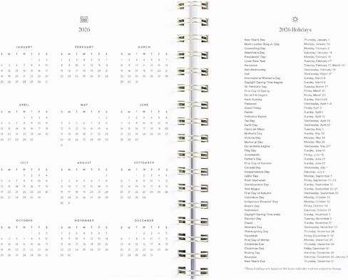 Simplified 12-Month Spiral Softcover Weekly Planner — Ivory Antelope — 2026 Calendar Year Organizer with Stickers, Pockets, and Flexible Cover in Saudi Arabia