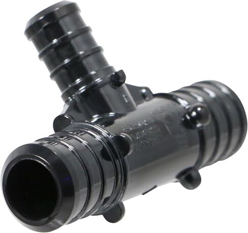 XFITTING Poly Pex B Barb Crimp 3/4 X 3/4 X 1/2 Pex B Tee, Poly Alloy, 10 Pieces in Saudi Arabia