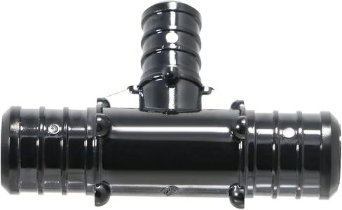 XFITTING Poly Pex B Barb Crimp 3/4 X 3/4 X 1/2 Pex B Tee, Poly Alloy, 10 Pieces in Saudi Arabia