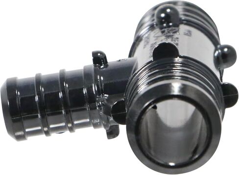 XFITTING Poly Pex B Barb Crimp 3/4 X 3/4 X 1/2 Pex B Tee, Poly Alloy, 10 Pieces in Saudi Arabia