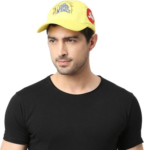 IPL Chennai Super King (CSK) Official Match Cap 2023 Yellow in Saudi Arabia