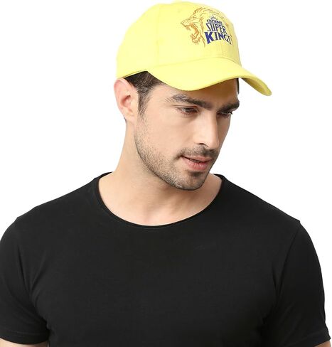 IPL Chennai Super King (CSK) Official Match Cap 2023 Yellow in Saudi Arabia