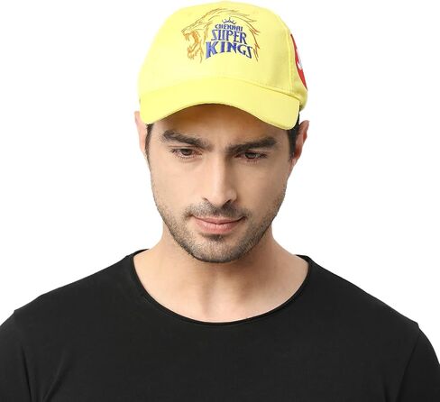 IPL Chennai Super King (CSK) Official Match Cap 2023 Yellow in Saudi Arabia
