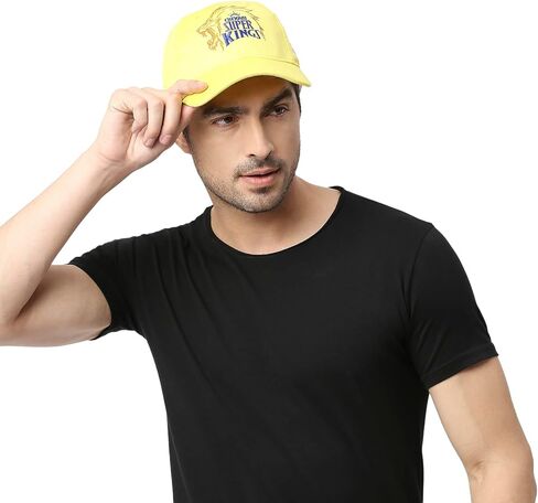 IPL Chennai Super King (CSK) Official Match Cap 2023 Yellow in Saudi Arabia