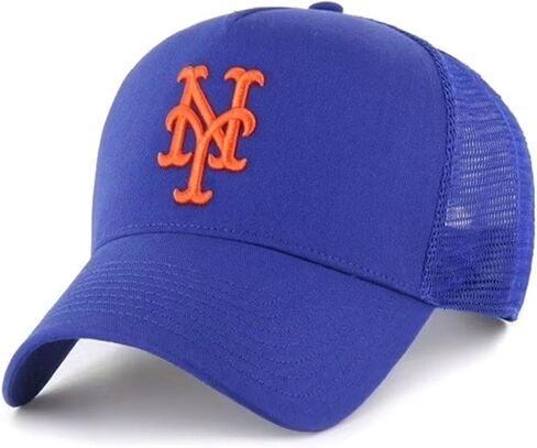 قبعة بيسبول شبكية من NY Mets مرخصة رسميًا، قبعة كلاسيكية زرقاء/برتقالية مطرزة قابلة للتعديل، شعار الفريق الأساسي MVP، قبعة رياضية منظمة in Saudi Arabia