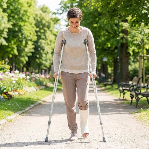 Crutch Solid Hand Grip, Replacement Medical Drive Cane Crutch Handgrips, Gray, 2 Pcs, in Saudi Arabia