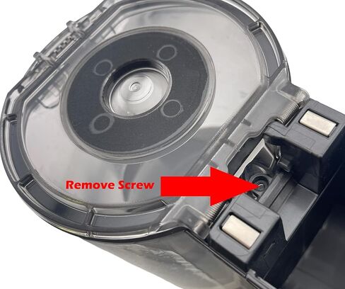 Goodsby Replacement Dust Bin Lower Lid Cover for LG CordZero A9 A905 A906 A907 A908 A912 A913 A916 A926 A927 A929 Cordless Stick Vacuum Cleaner, Gray, Transparent in Saudi Arabia