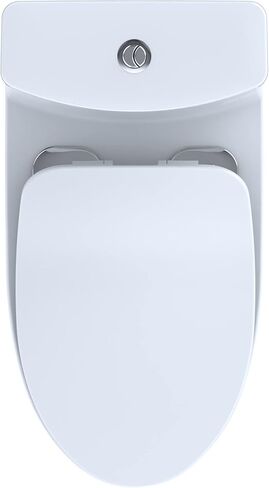 TOTO® Aquia® IV One-Piece Elongated Dual Flush 1.28 and 0.9 GPF Universal Height, WASHLET®+ Ready Toilet with CEFIONTECT®, Cotton White- MS646234CEMFGN#01 in Saudi Arabia