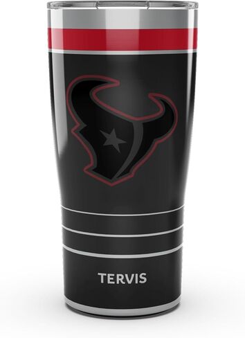 Tervis Traveler NFL Houston Texans - Night Game Triple Insulated Tumbler Travel Cup Keeps Drinks Cold & Hot, 30oz, Stainless Steel in Saudi Arabia