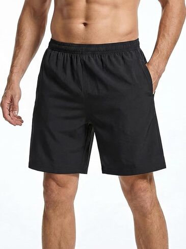 Men’s Athletic Shorts – Quick Dry Workout Shorts with Elastic Waist & Pockets for Running or Gym in Saudi Arabia
