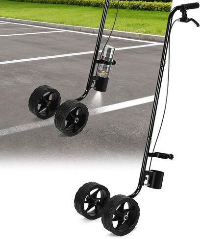 CAROD Marking Paint Wand, Dual-Wheel Line Marking Wand Sprayer Compatible with Inverted Marking Paint, Side Push Marking Stick for Ground Sport Field Parking Lot Spray Applicator in Saudi Arabia