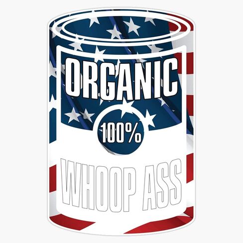 HOF Trading Whoop Ass Vinyl Sticker Waterproof Decal Laptop Wall Window Bumper Sticker 5 inch (HOF-VETERAN-STICKERS-2348) in Saudi Arabia